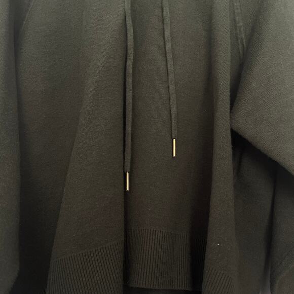 Sandro Paris Olive Green Soft Designer Hoodie Pullover Sweatshirt Size L - Picture 8 of 13